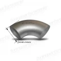 Cot 90Grade Inox 40mm